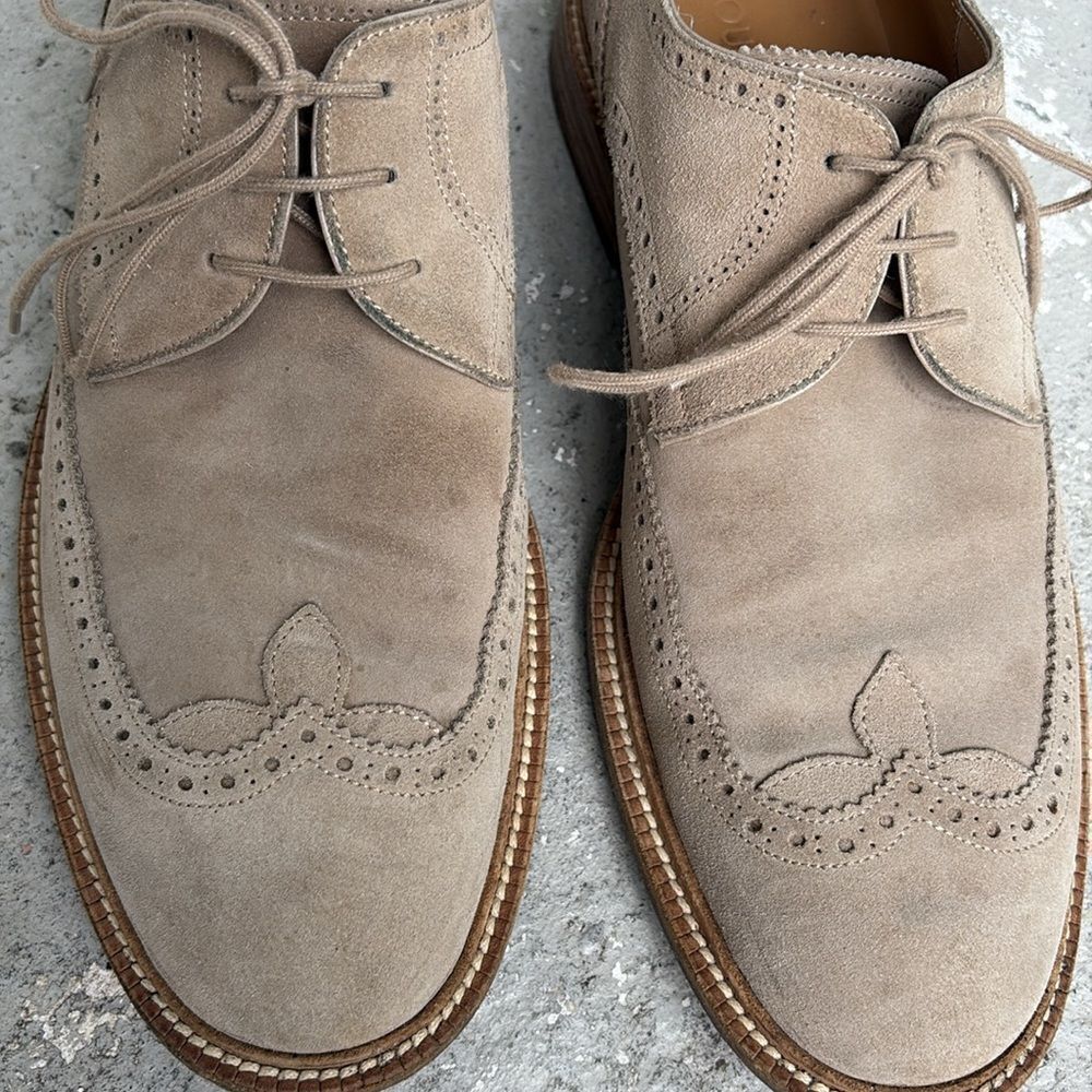 Louis Vuitton Brogues tan suede - Picture 5 of 11